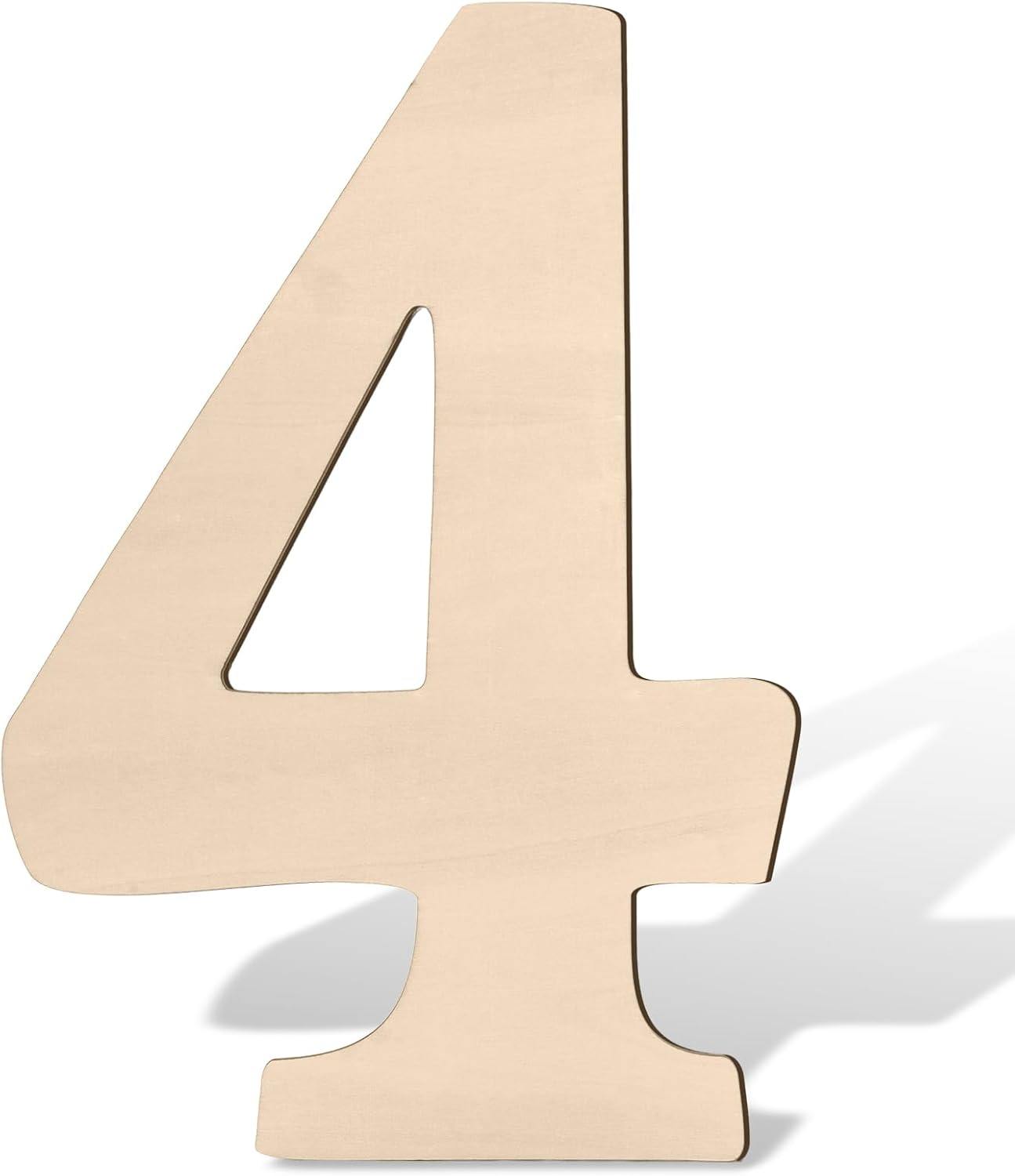 17 inch Large Wooden Sign & for Wall Decor, Big Wood Symbol &, Giant Paintable Blank Wooden Shapes for Crafts, Unfinished Wood Cutouts for Birthday Party, Rustic Wedding, Christmas Decor, Baby Shower