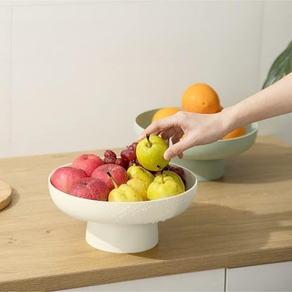onefitow Fruit bowl Fruit Basket for Kitchen Countertop Storage Baskets Stand Organization, Decor Centerpiece for Kitchen Counter or Dining Room Tables (Pink)