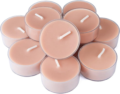 DEYBBY Natural Scented Soy Wax Tealight Candles Bulk, Romantic Rose Aromatherapy Luxury Tea Candle Set of 12-4 Hour Burn Time|Great for Valentine's Day, Birthday