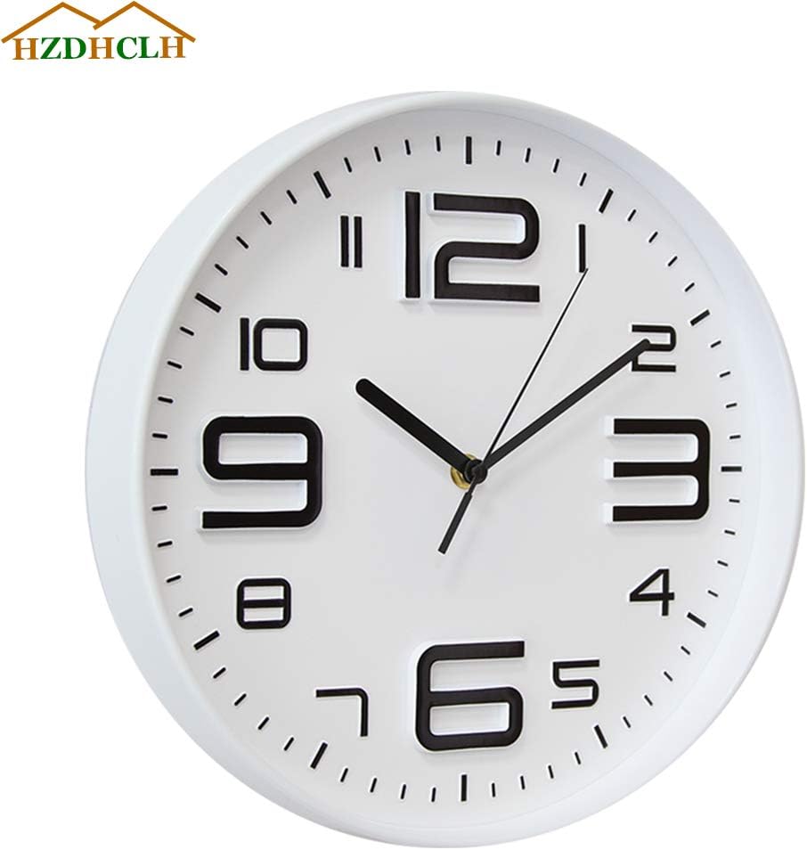 HZDHCLH Wall Clocks Battery Operated,12 inch Silent Non Ticking Modern Wall Clock for Living Room Bedroom Kitchen Office Classroom Decor (Olive Green and Gold)