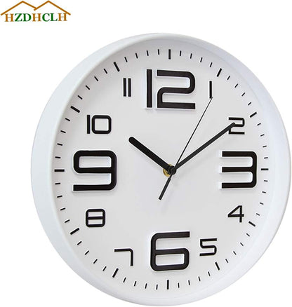 HZDHCLH Wall Clocks Battery Operated,12 inch Silent Non Ticking Modern Wall Clock for Living Room Bedroom Kitchen Office Classroom Decor (Olive Green and Gold)