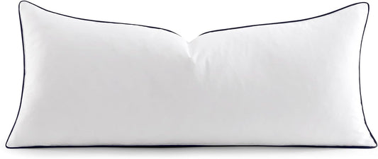 MIULEE Goose Feather Down 20x20 Pillow Insert Set of 2 with 100% Down-Proof Cotton Cover, Soft Fluffy Decorative Pillow for Sofa Bed Couch Living Room White