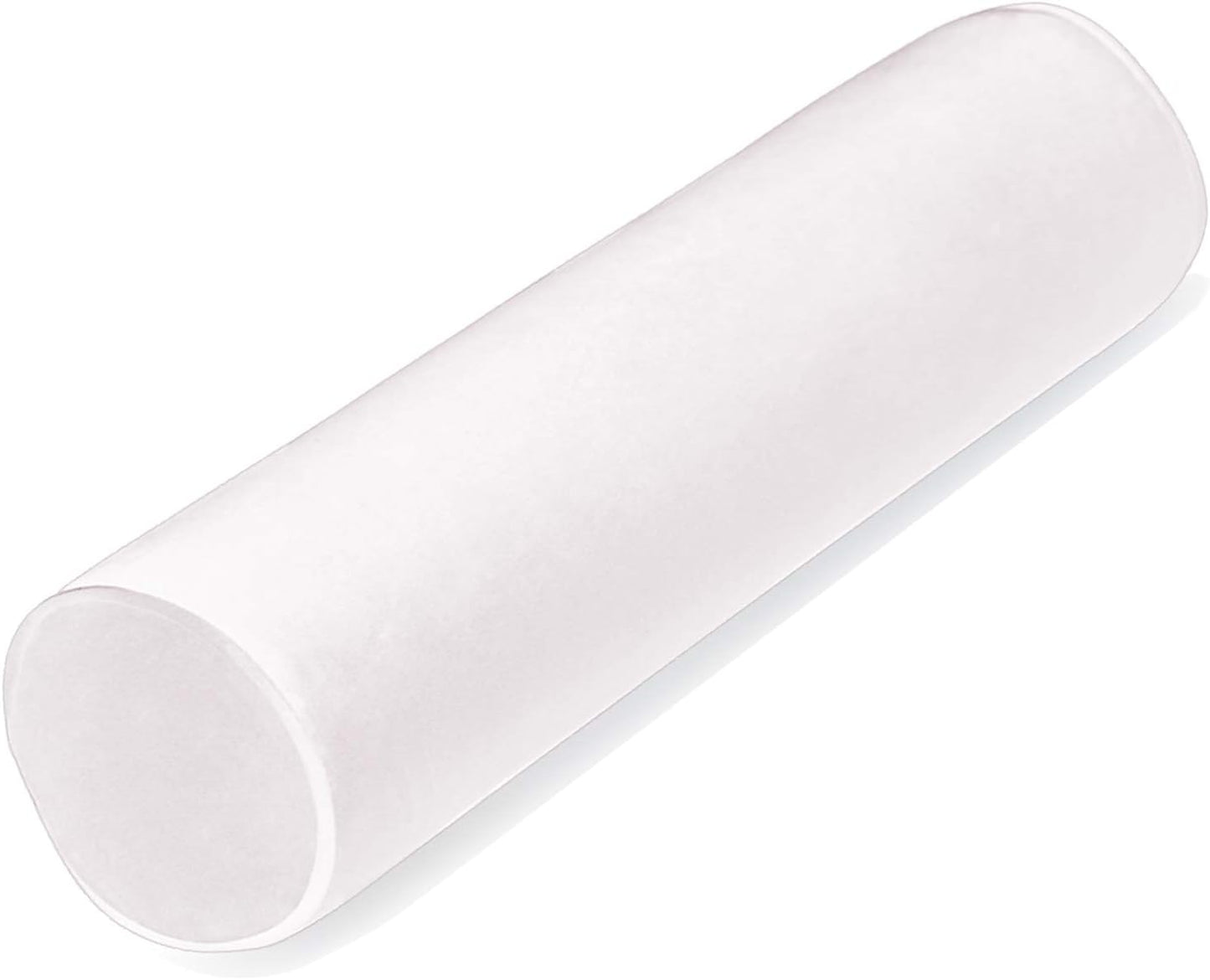 Tinbolunce Memory Foam Roll Pillow for Knee/Leg/Neck - Full Moon Bolster/Round Cylinder Pillow for Sleeping on Side or Back - Removable Cooling Cover Length 18" x 6" Diameter (Navy Blue)