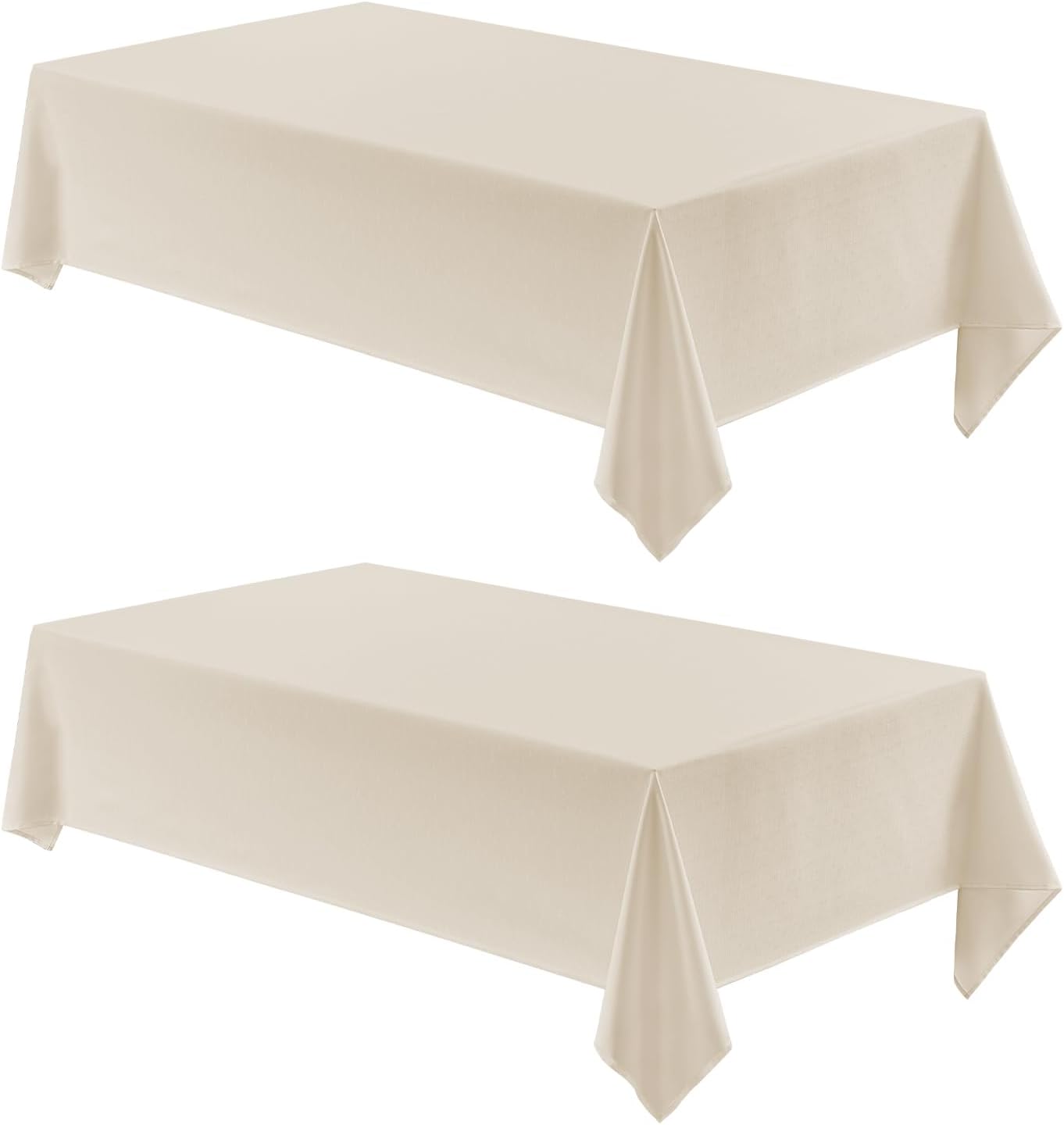 Veblandy Rectangle Tablecloth Waterproof Linen Textured Table Cloth Stain and Wrinkle Resistant Washable, Decorative Fabric Table Cover for Dining, Party and Camping (Sage Green, 52 * 70)