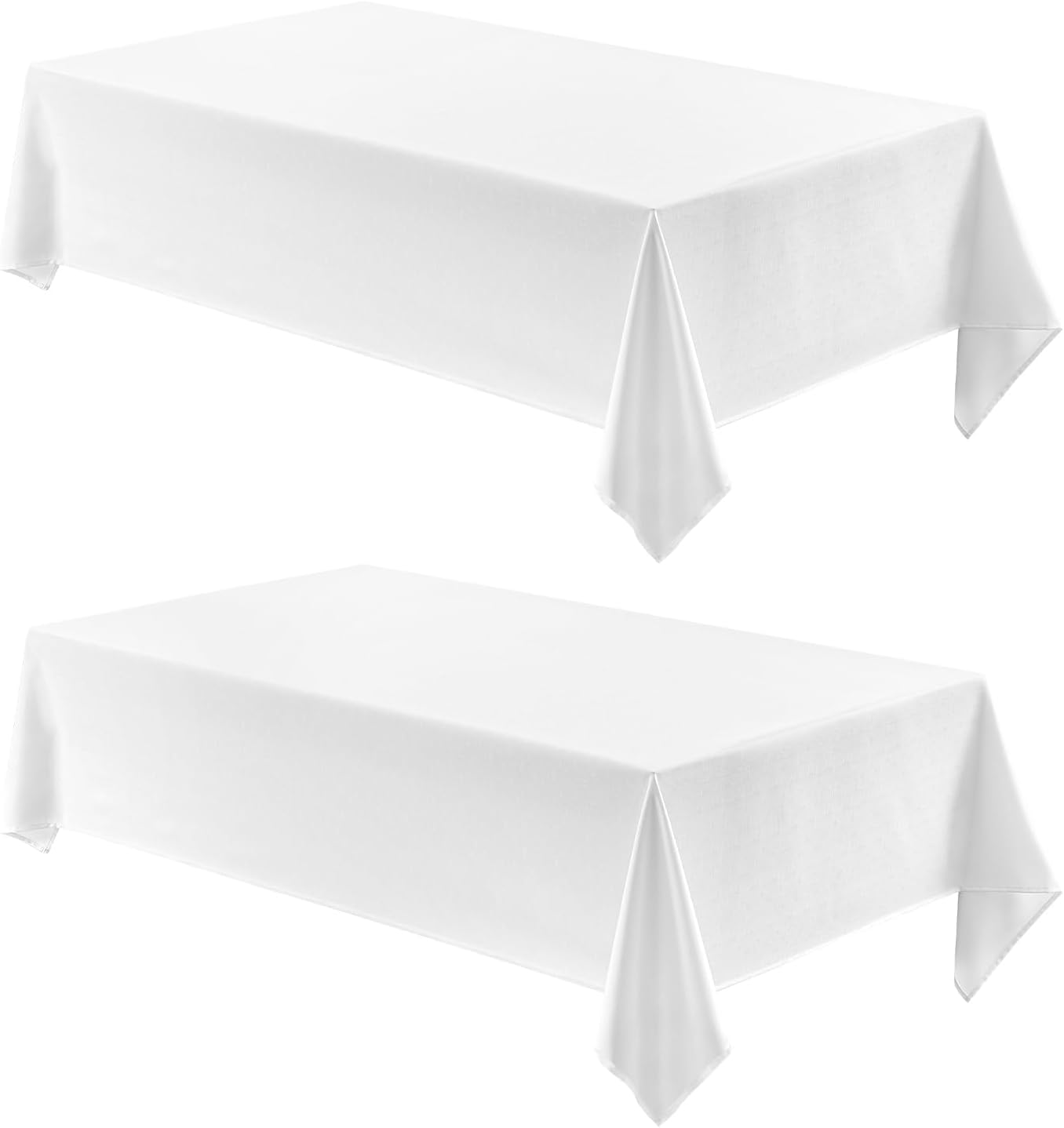 Veblandy Rectangle Tablecloth Waterproof Linen Textured Table Cloth Stain and Wrinkle Resistant Washable, Decorative Fabric Table Cover for Dining, Party and Camping (Sage Green, 52 * 70)
