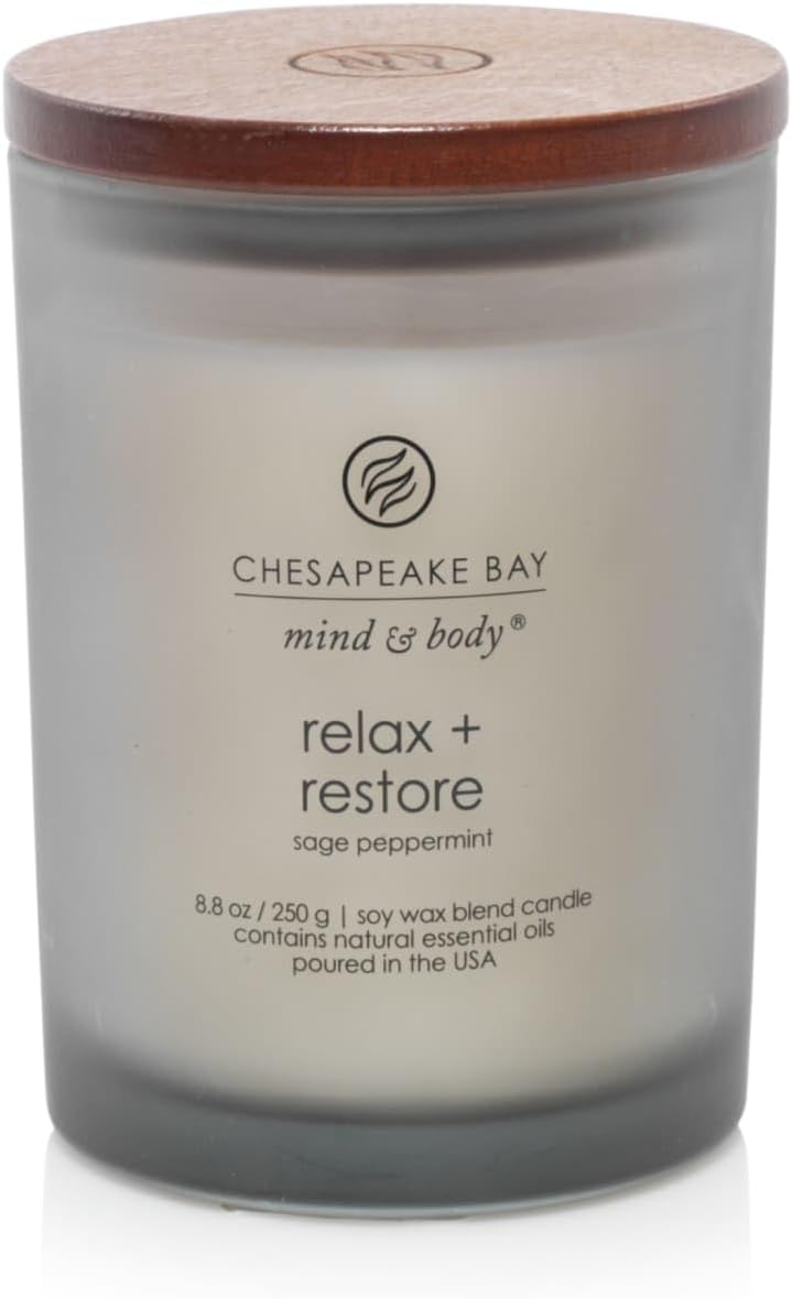 Chesapeake Bay Candle PT40886 Scented Candle Awaken + Invigorate (Lemongrass Eucalyptus) Medium Green Home Décor
