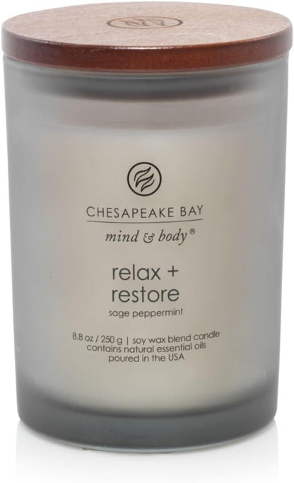 Chesapeake Bay Candle PT40886 Scented Candle Awaken + Invigorate (Lemongrass Eucalyptus) Medium Green Home Décor