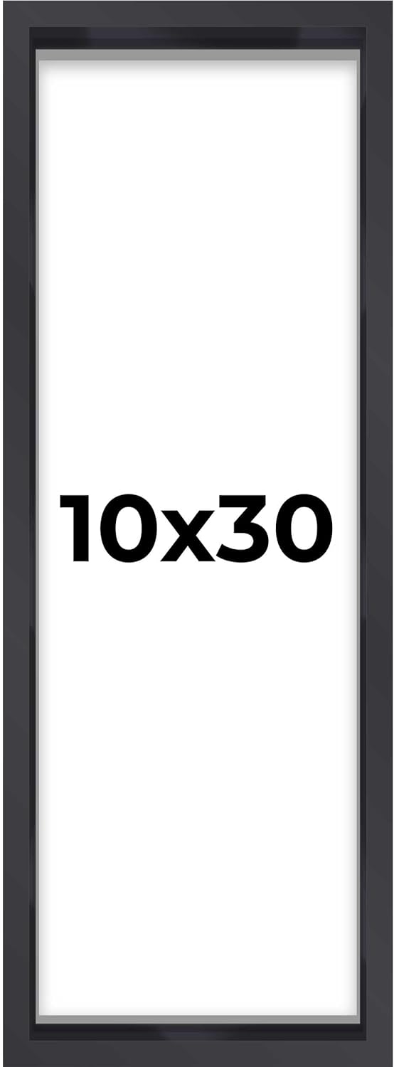 14x14 Shadow Box Black | 3/4" Depth of Usable Space | Solid Wood Pine | Includes UV Resistant Acrylic Plexiglass, Acid-Free Backing & Hanging Hardware | Made to Order in USA - Colors B