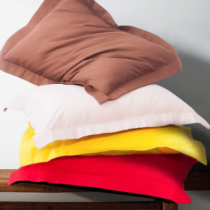 NTBAY Cotton 26x26 Euro Sham Covers - 500 Thread Count Egyptian Cotton Euro Pillow Covers, 2 Pack Super Soft and Breathable 26x26 Pillow Covers, Square Pillow Cases, White