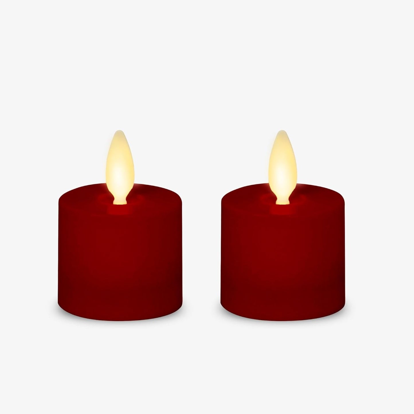 Luminara Flickering Flameless Pearl Ivory Tealights - Warm LED Light Flame Votives - Battery Operated Decor for Dining Room Table Centerpieces, Fireplace Mantel, Dinner Party, Reception - Set of 4