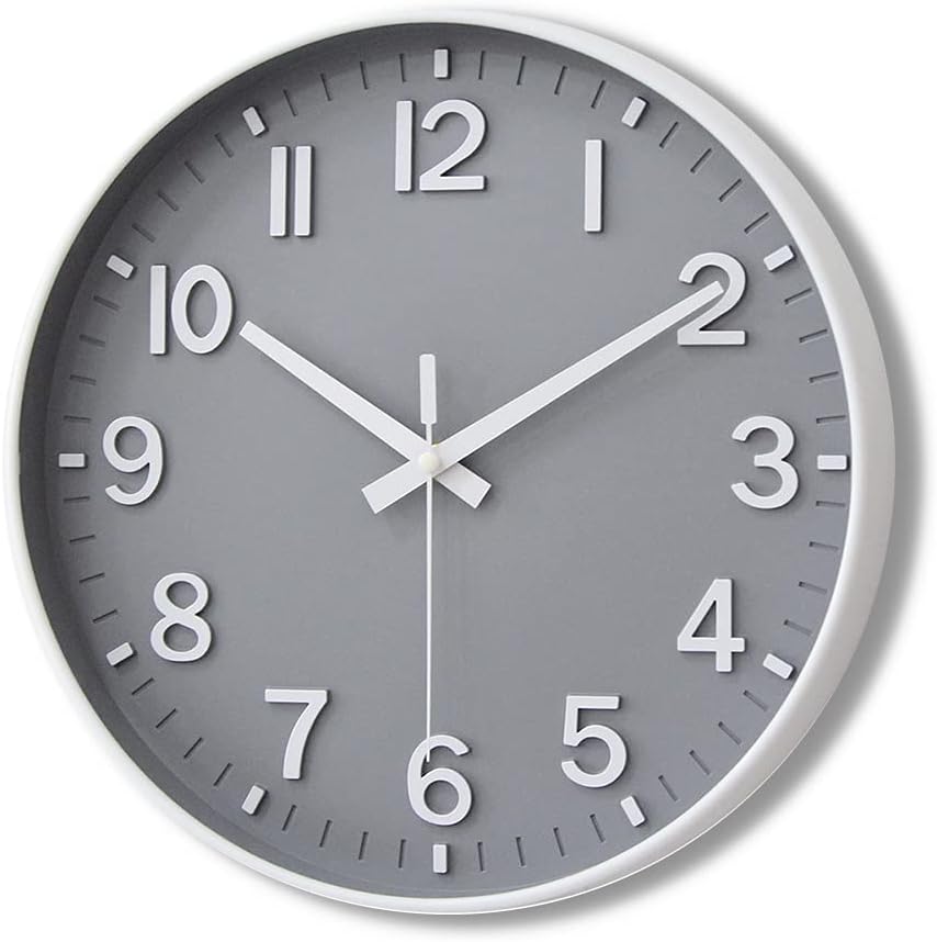 HZDHCLH Wall Clocks Battery Operated,12 inch Silent Non Ticking Modern Wall Clock for Living Room Bedroom Kitchen Office Classroom Decor (Olive Green and Gold)
