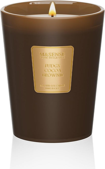 M&SENSE Jasmine Candles Highly Scented 3 Wick 35oz 150 Hours Burn Extra Large Jar Candles for Women, Natural Soy Wax Aromatherapy Candle for Stress Relief, Meditation, Yoga, Spa - Colors A