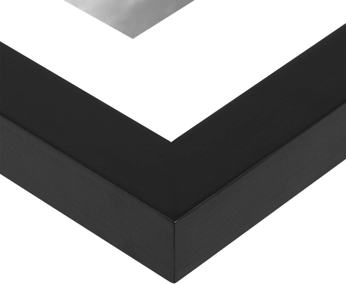 ONE WALL 11x14 Inch Floating Frame, Black Wood Double Glass Float Picture Frame Display 11x14/8x10/5x7 Inch Photos or Plant or Petal Specimens for Wall and Tabletop - Mounting Accessories Included