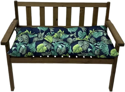 Waterproof & Sun-Resistant Outdoor Bench Cushion - Universal Fit for Patio Chairs, Swing Seats.Lounger Seat Cushions Outdoor Loveseat Bench Seat Pads (Navy,39.4 X 19.7 Inch)