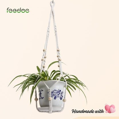 feedee Macrame Plant Hangers Indoor Macrame Hanging Planters for Indoor Plants, 6 Pack Hanging Plant Holders Indoor Hanging, Macromay Plant Hangers for Indoor Plant Hanger, Outdoor Flower Pots Holder