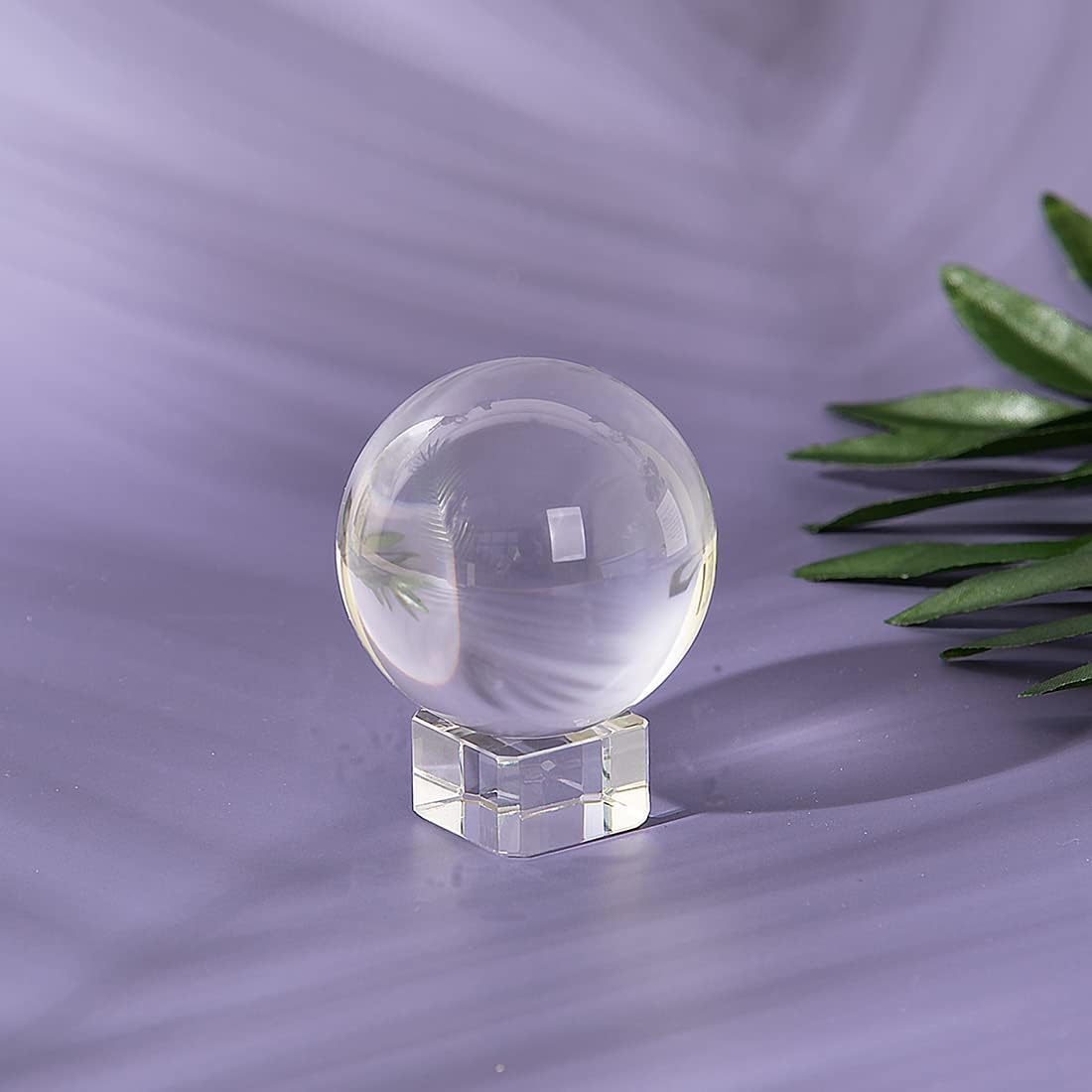LONGWIN 50mm(2 inch) K9 Photography Solid Crystal Glass Ball Sphere with Free Stand Suncatcher (Clear)