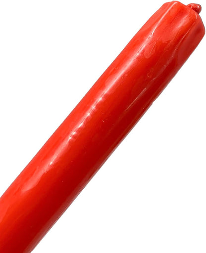 D'light Online White Taper Candles, 10 Inch Premium Quality Candles Hand-Dipped Tapered Candles, Dripless, Smokeless and Unwrapped Bulk Pack for Events - Set of 12 (10 Inch, White)