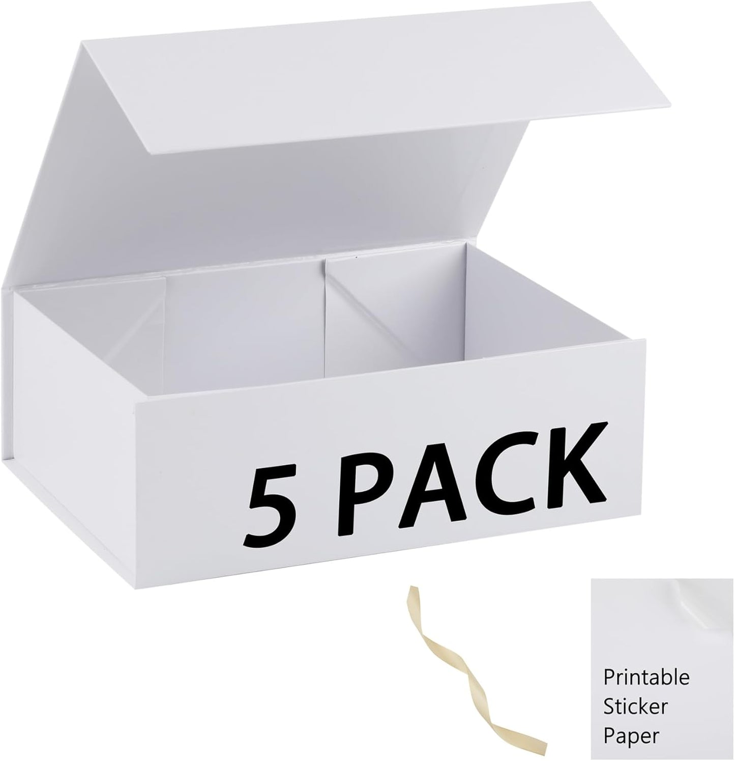 Pink Gift Box,10x7.3x3.5 Gift Boxes With Lids For Presents Includes Ribbon And Diy Printable Sticker Paper,Bridesmaid Proposal Box,Magnetic Gift Box For Birthday,Wedding,Graduation - Colors A