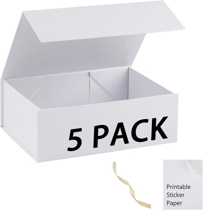 Pink Gift Box,10x7.3x3.5 Gift Boxes With Lids For Presents Includes Ribbon And Diy Printable Sticker Paper,Bridesmaid Proposal Box,Magnetic Gift Box For Birthday,Wedding,Graduation - Colors B