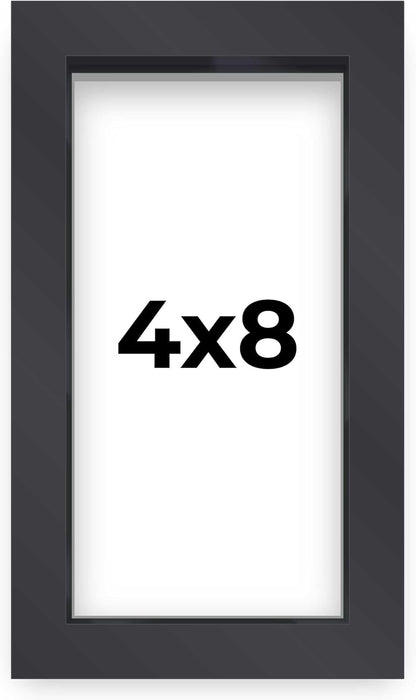 14x14 Shadow Box Black | 3/4" Depth of Usable Space | Solid Wood Pine | Includes UV Resistant Acrylic Plexiglass, Acid-Free Backing & Hanging Hardware | Made to Order in USA - Colors B
