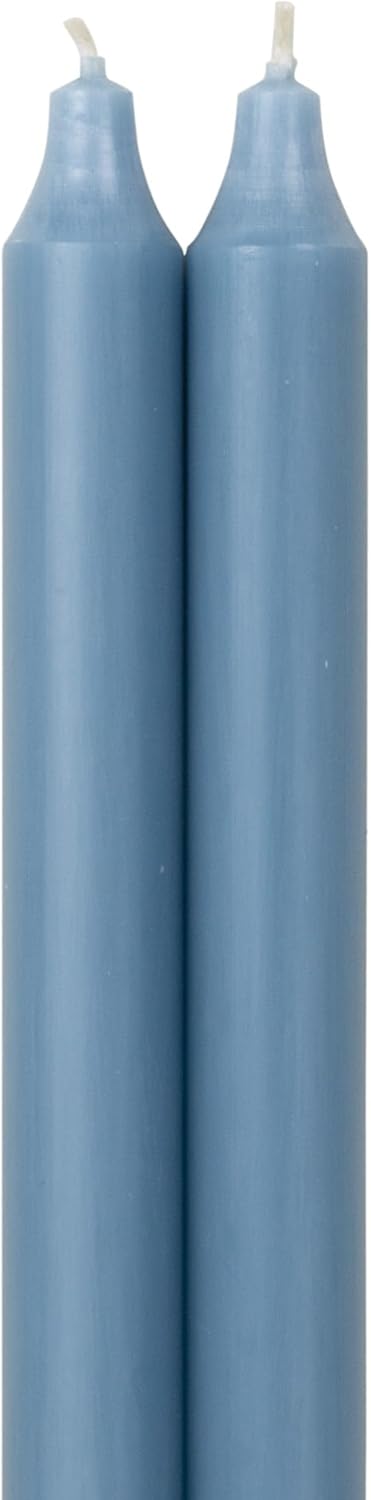 Northern Lights Candles - 12" 2PK Premium Tapers, Prairie Blue - 72865