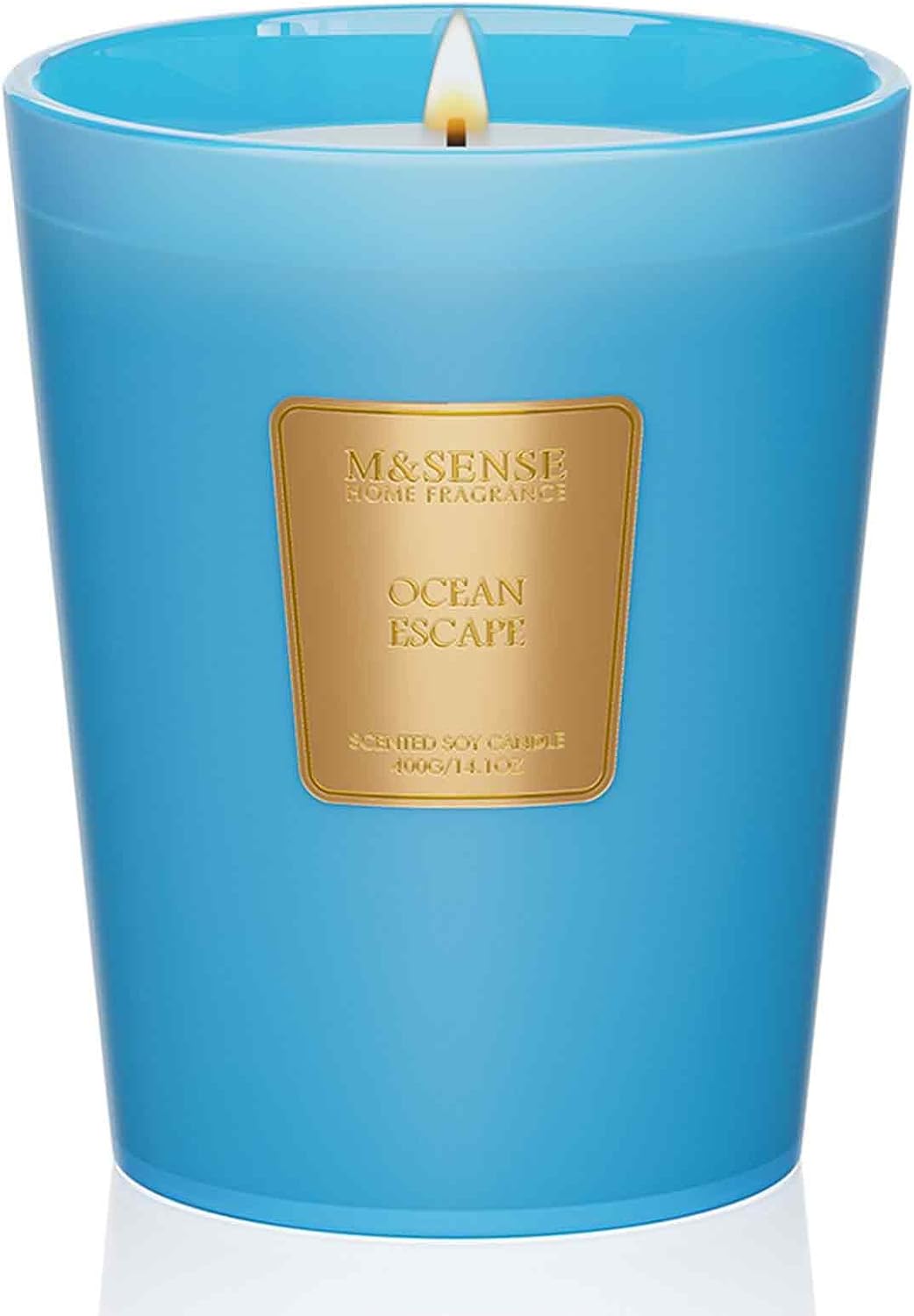 M&SENSE Jasmine Candles Highly Scented 3 Wick 35oz 150 Hours Burn Extra Large Jar Candles for Women, Natural Soy Wax Aromatherapy Candle for Stress Relief, Meditation, Yoga, Spa - Colors A