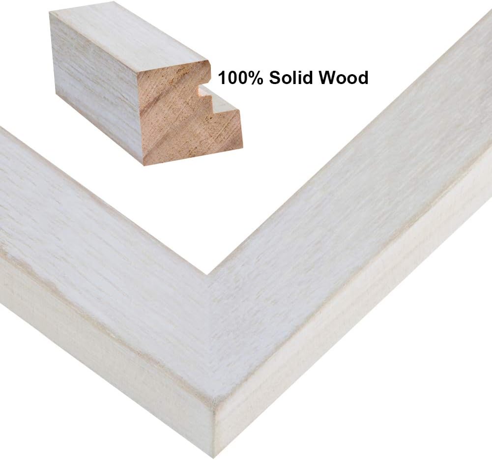 RPJC 5x7 Picture Frames Made of Solid Wood High Definition Glass for Table Top Display and Wall Mounting Photo Frame Black