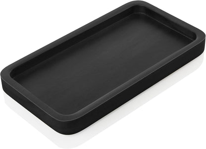 ALELION 11.7" Bathroom Vanity Tray for Counter - Acacia Wood Decorative Tray for Toilet Tank Makeup Perfume Jewelry Catchall Coffee Table - Wooden Kitchen Countertop Organizer for Soap Dispenser