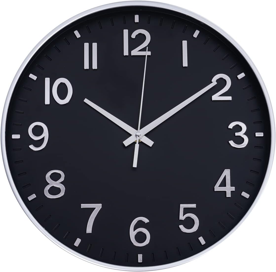 HZDHCLH Wall Clocks Battery Operated,12 inch Silent Non Ticking Modern Wall Clock for Living Room Bedroom Kitchen Office Classroom Decor (Olive Green and Gold)