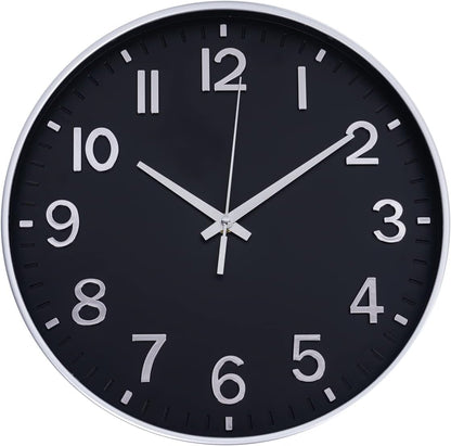 HZDHCLH Wall Clocks Battery Operated,12 inch Silent Non Ticking Modern Wall Clock for Living Room Bedroom Kitchen Office Classroom Decor (Olive Green and Gold)