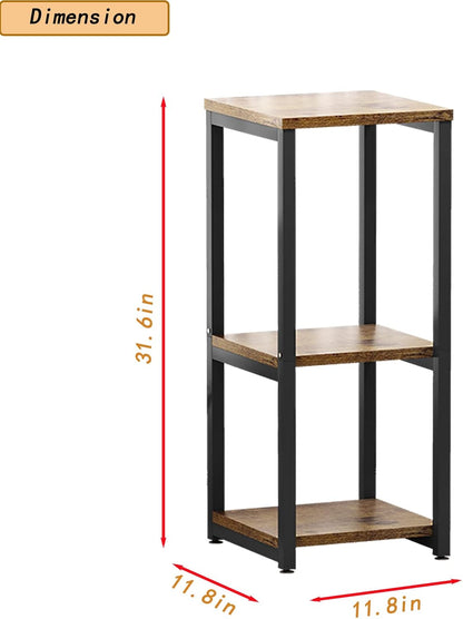 Plant Stand Indoor Corner Tall 2 Tier Metal Modern Flower Storage Plant Shelf Holder for Living Room Balcony Garden,Black (2 Tier-Black Round)