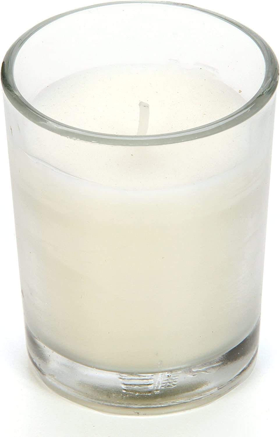 48-Pack Clear Glass Votive Candles – 10–12 Hour Long Burn, Unscented, Ivory, Bulk Set for Weddings, Events & Table Centerpieces – Hosley