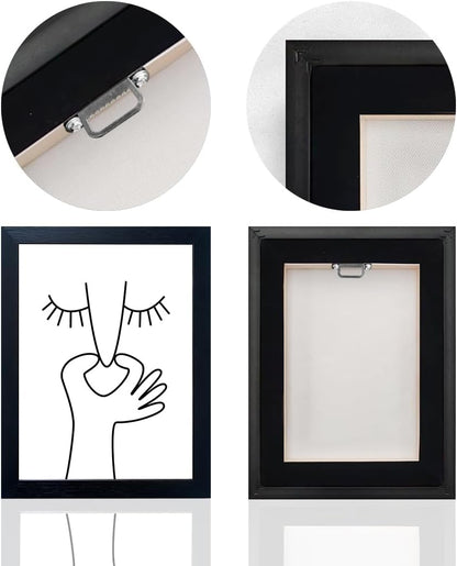 Bathroom Picture Wall Decor, Framed Black and White Bathroom Wall Art, Toilet Paper in Little Funny Raccoon's Hand Animal Canvas Print Painting