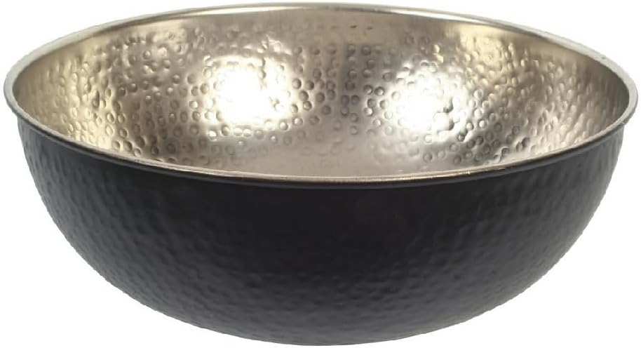Hosley 5.75 Inch Diameter Silver Finish Metal Bowl, Ideal for Potpourri, LED Candles, Weddings, Special Events, Center Pieces, Craft. Use Decor to Coordinate O3