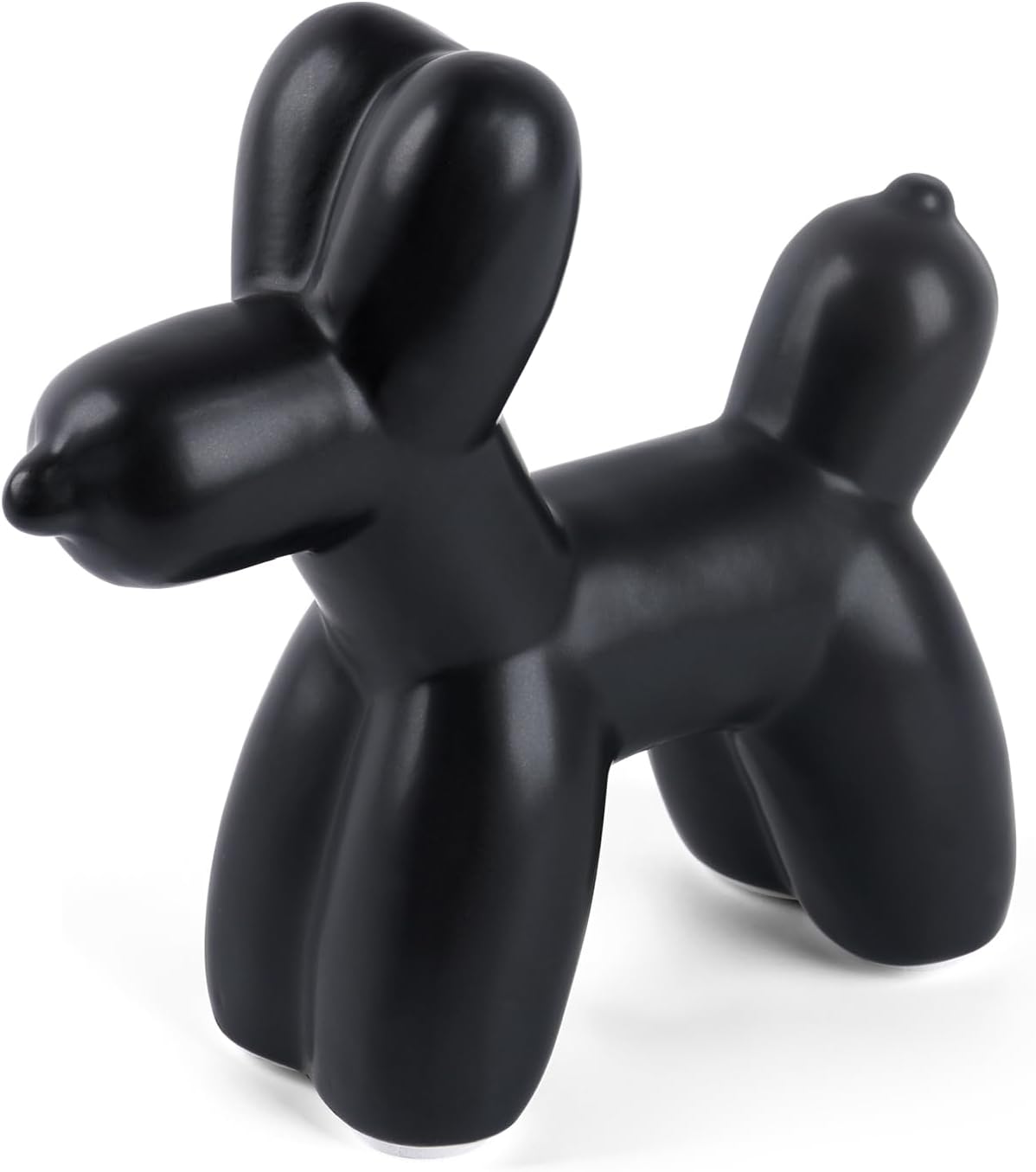 Notakia Cute Ceramics Balloon Dog Statue Crafts Gold Living Room Desktop Decorations,Handmade Modern Small Ceramic Animal Statue Ornament Gold Home Decor Accents
