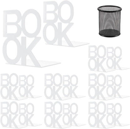 Book Ends,BookEnds Supports for Bookrack Desk,Bookend are Used for Books, Unique Appearance Design,Heavy Duty