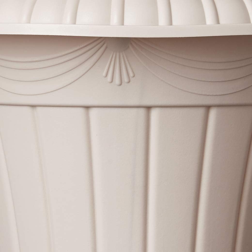 Arcadia Garden Products PL10CP Classic Traditional Plastic Urn Planter Indoor/Outdoor, 15" x 13", Brushed Copper