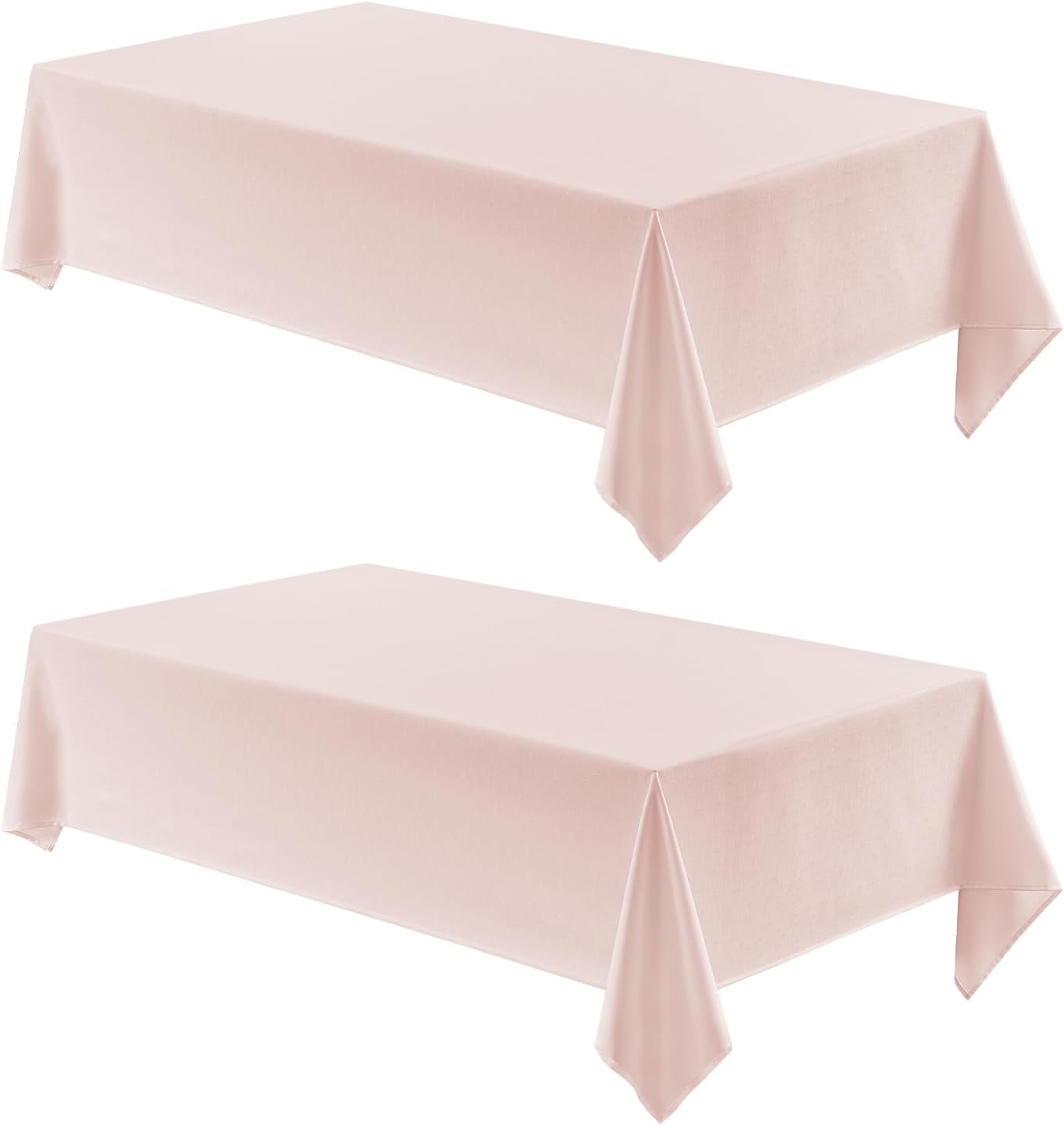 Veblandy Rectangle Tablecloth Waterproof Linen Textured Table Cloth Stain and Wrinkle Resistant Washable, Decorative Fabric Table Cover for Dining, Party and Camping (Sage Green, 52 * 70)