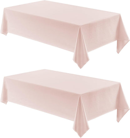 Veblandy Rectangle Tablecloth Waterproof Linen Textured Table Cloth Stain and Wrinkle Resistant Washable, Decorative Fabric Table Cover for Dining, Party and Camping (Sage Green, 52 * 70)
