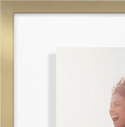 Americanflat Aluminum 11x14 Floating Picture Frame with Shatter-Resistant Glass - Use as 8x10 Picture Frame or Display 11x14 Photo - Signature Float Collection - Photo Frames for Wall Display - Black
