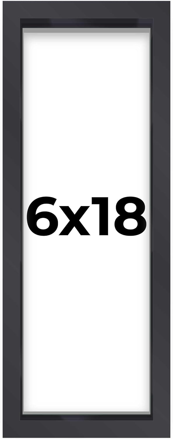 14x14 Shadow Box Black | 3/4" Depth of Usable Space | Solid Wood Pine | Includes UV Resistant Acrylic Plexiglass, Acid-Free Backing & Hanging Hardware | Made to Order in USA - Colors A