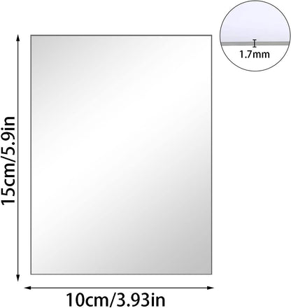 12'' Round Wall Mirror Tiles High Clear Reflecticon Self Adhesive Acrylic Mirror Sheets Circle Stickers for Bathroom, Bedroom, Door, Home Decor