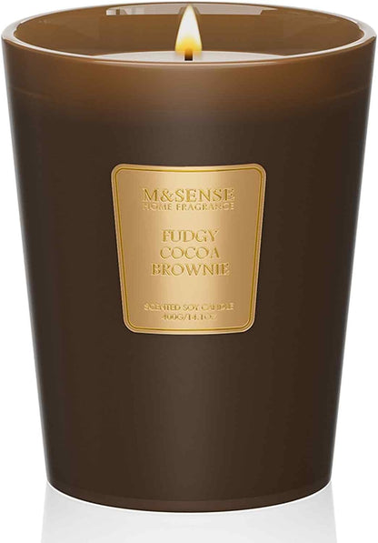 M&SENSE Jasmine Candles Highly Scented 3 Wick 35oz 150 Hours Burn Extra Large Jar Candles for Women, Natural Soy Wax Aromatherapy Candle for Stress Relief, Meditation, Yoga, Spa - Colors A