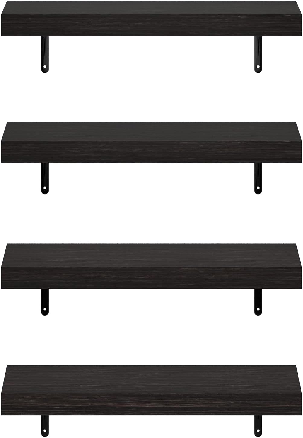 Furinno Rossi 5-Tier Wall Mount Floating Radial Corner Shelf, White