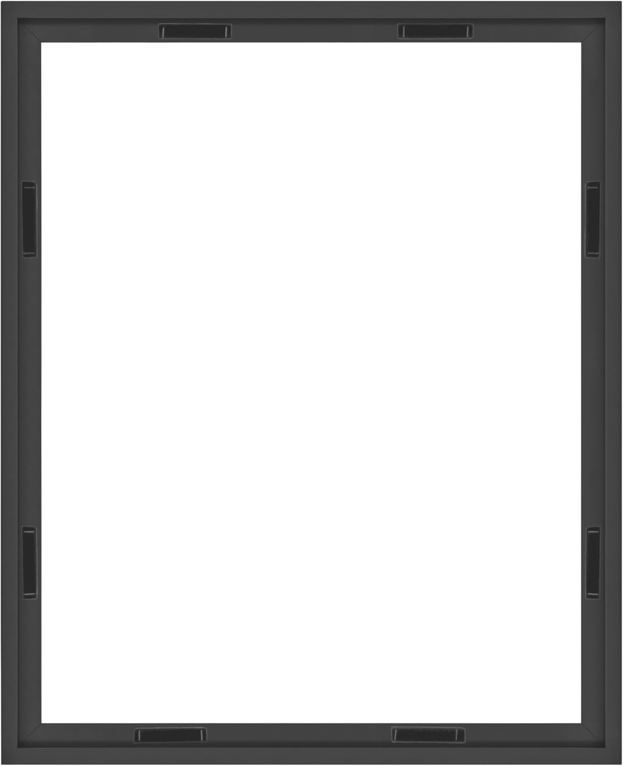 MCS Canvas Float Frames 8x10 Frame, Black Frame for Finished Canvases, Vertical & Horizontal Wall Hanging Frame with Adhesive for Canvas Paintings (1-Pack)