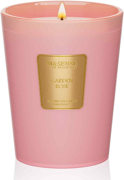 M&SENSE Jasmine Candles Highly Scented 3 Wick 35oz 150 Hours Burn Extra Large Jar Candles for Women, Natural Soy Wax Aromatherapy Candle for Stress Relief, Meditation, Yoga, Spa - Colors B