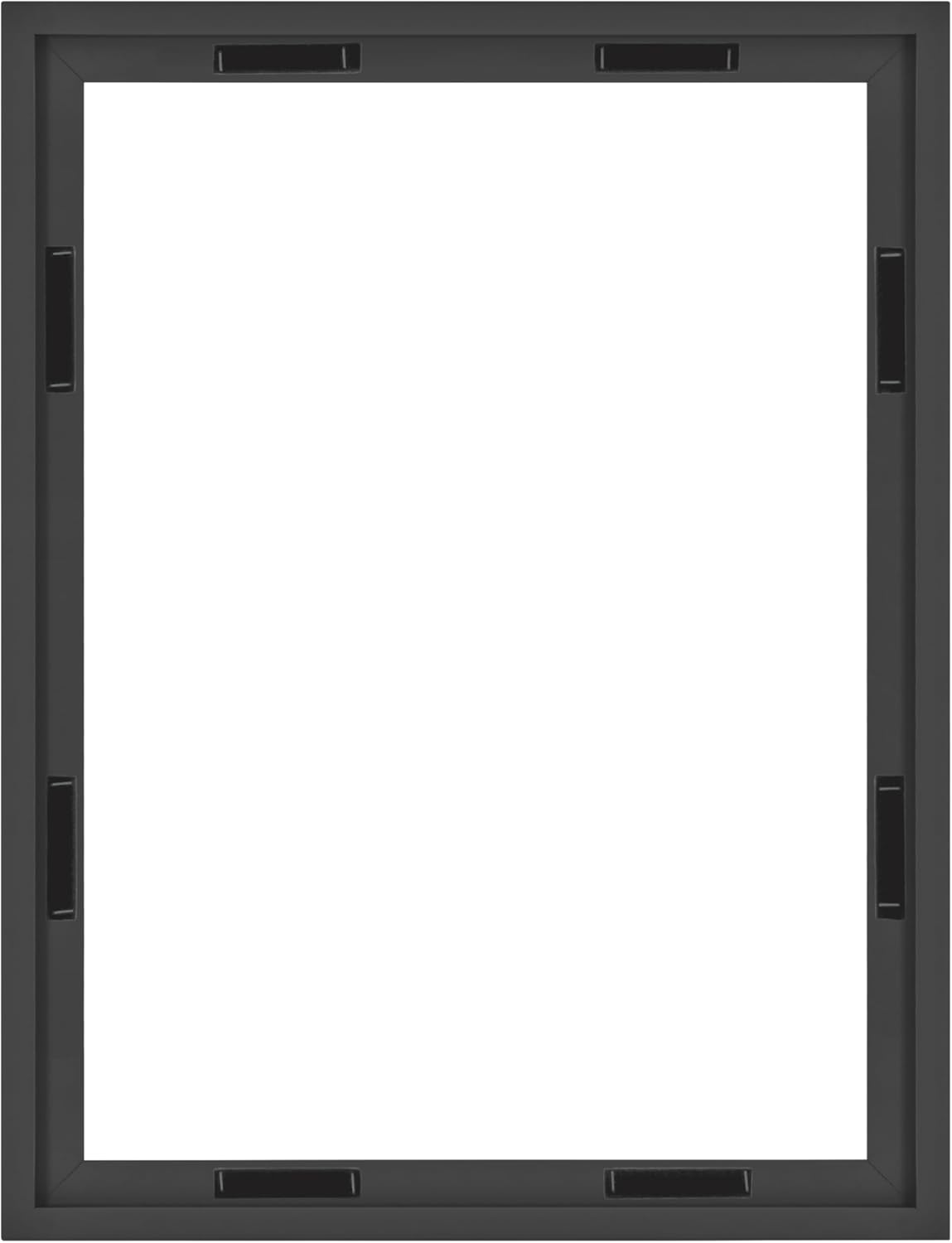 MCS Canvas Float Frames 8x10 Frame, Black Frame for Finished Canvases, Vertical & Horizontal Wall Hanging Frame with Adhesive for Canvas Paintings (1-Pack)