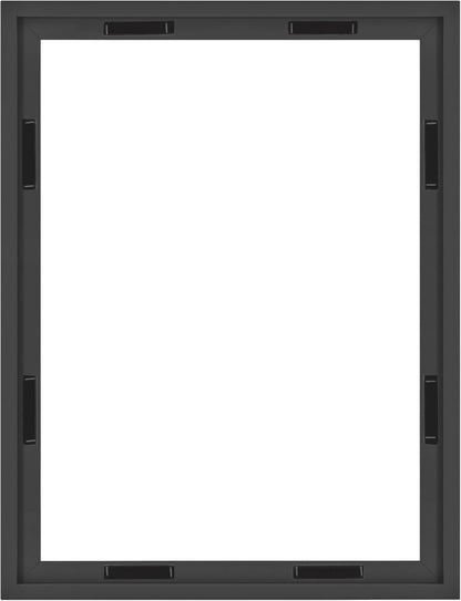 MCS Canvas Float Frames 8x10 Frame, Black Frame for Finished Canvases, Vertical & Horizontal Wall Hanging Frame with Adhesive for Canvas Paintings (1-Pack)
