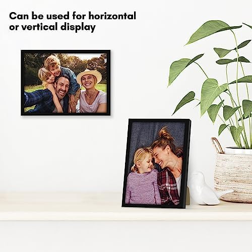 Americanflat 24x36 Poster Frame with Polished Plexiglass - Streamline Collection - Thin Border Picture Frame for Wall Display - Hanging Hardware Included - Black - Colors B