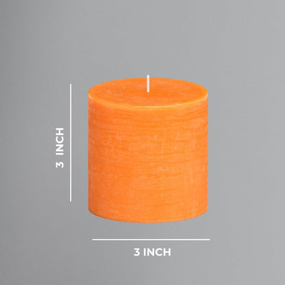 CANDWAX 3x4 inch Pillar Candles Set of 3 – Unscented Dripless Rustic Dark Blue Candles for Room Decor, Weddings, Centerpieces